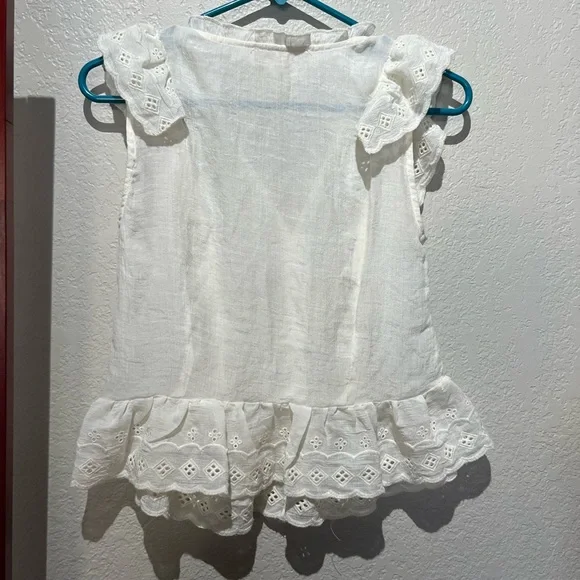 Rebellion cream blouse size M - Picture 3 of 3